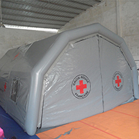 Inflatable red cross medical tent Disinfection Channel